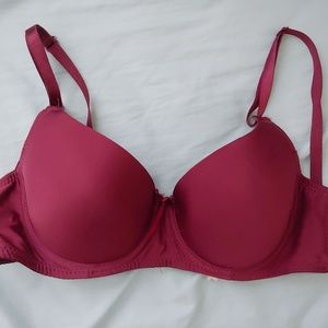 34B Maroon T-Shirt Bra